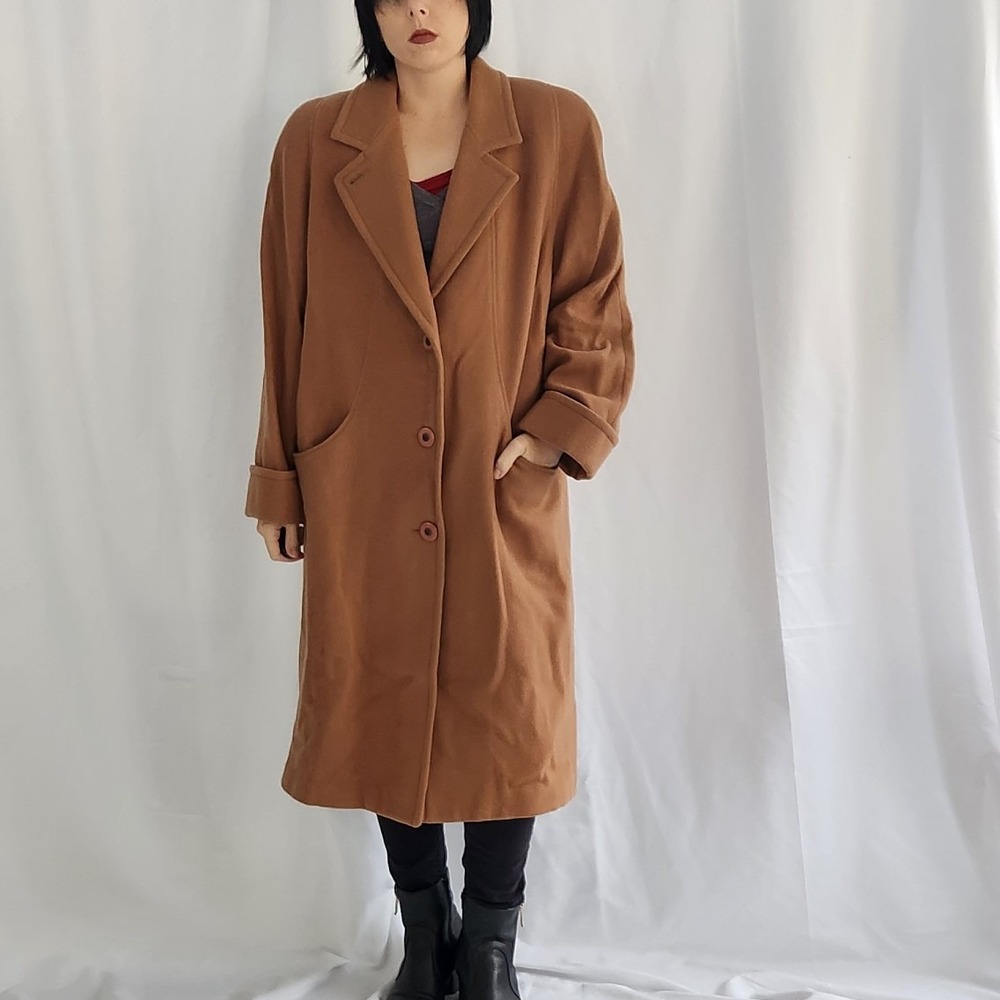 90s/00s Tan Wool Coat